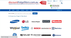 Desktop Screenshot of discountfridgefilters.com.au