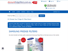 Tablet Screenshot of discountfridgefilters.com.au